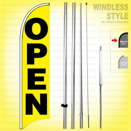 3 1 & 2 BEDROOM APARTMENTS yel/red 15 WINDLESS SWOOPER FLAGS KIT three 3 1 & 2 BEDROOM APARTMENTS yel/red 15 WINDLESS SWOOPER FLAGS KIT three